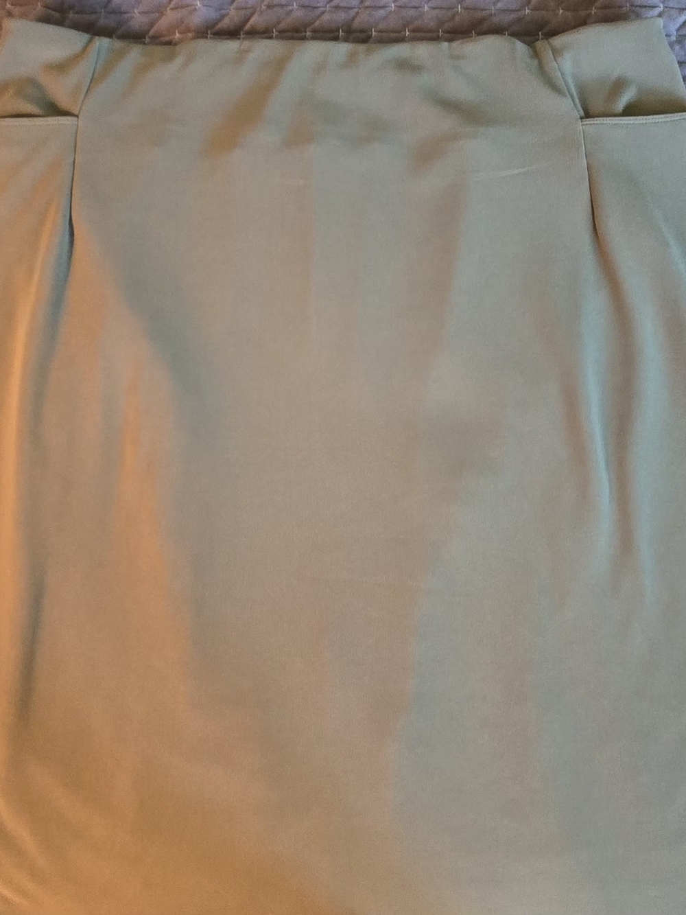 Tailored Midi Pencil Skirt in Sage Green